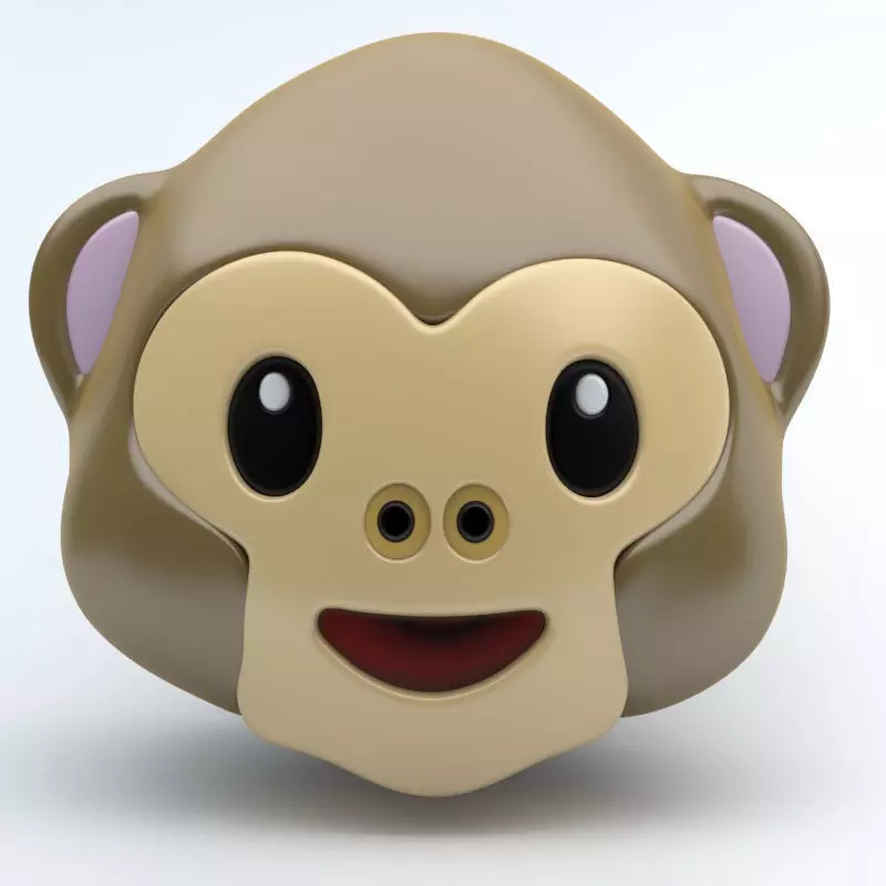 EMOJI APES Low-poly 3D model