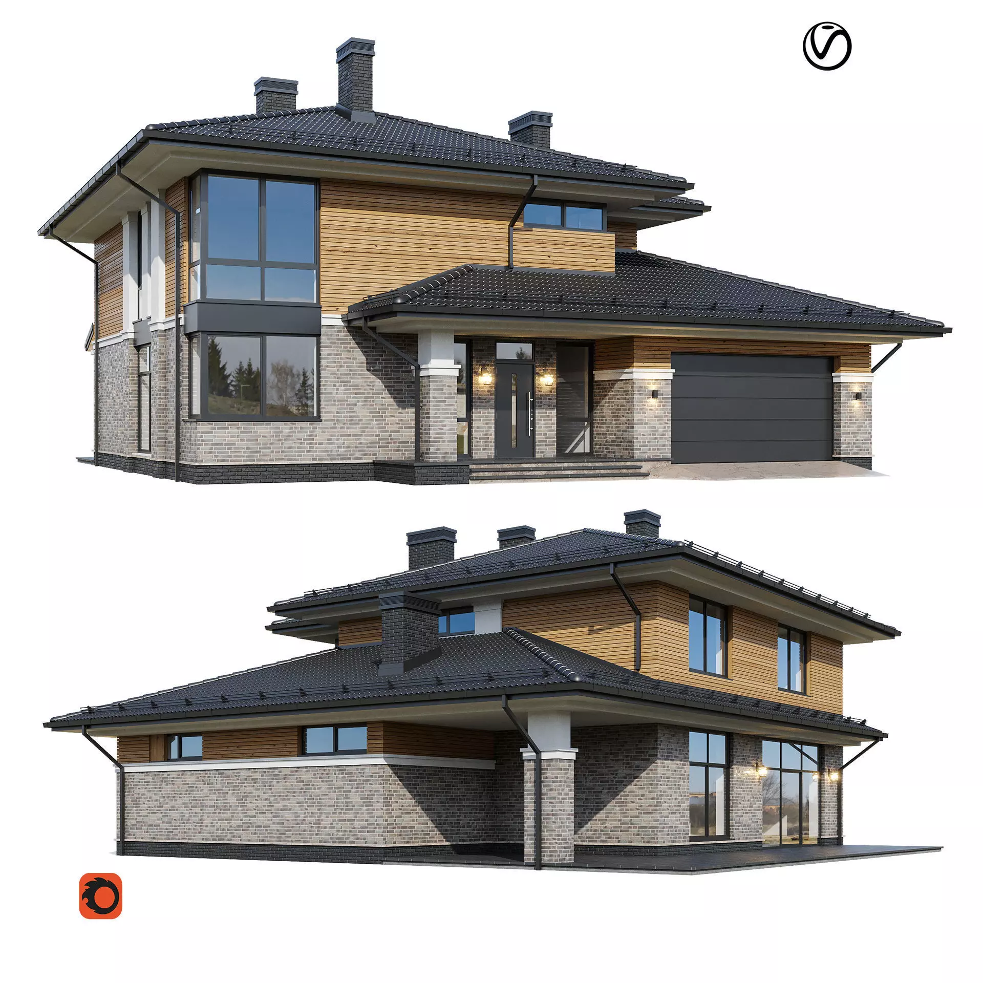 Modern V151 with BLENDER file 3D model