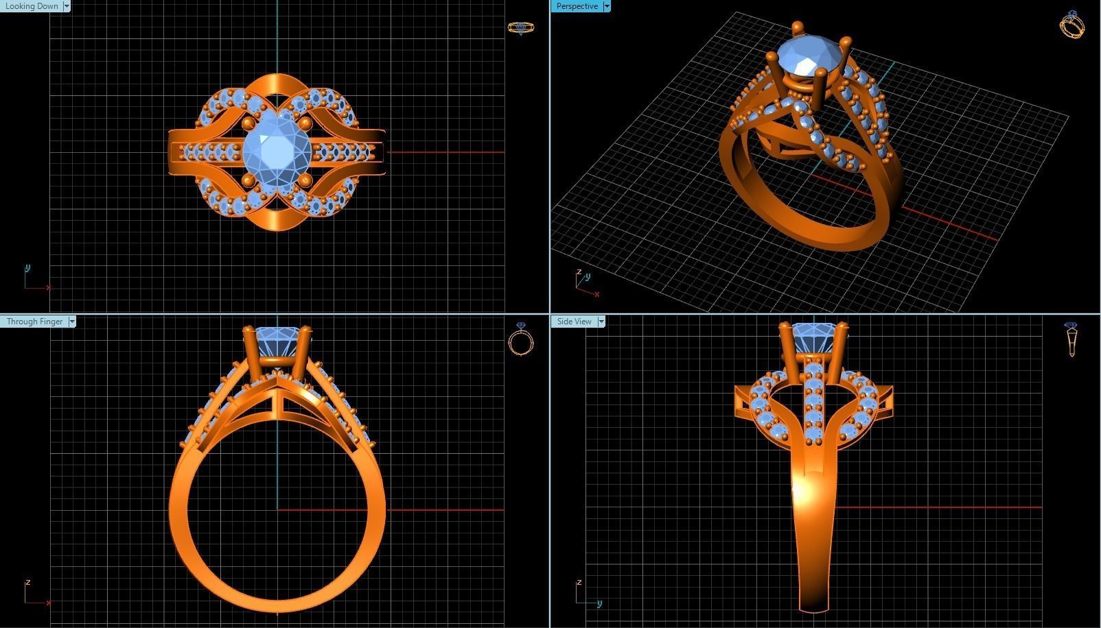 Ring T00062 3D print model_2