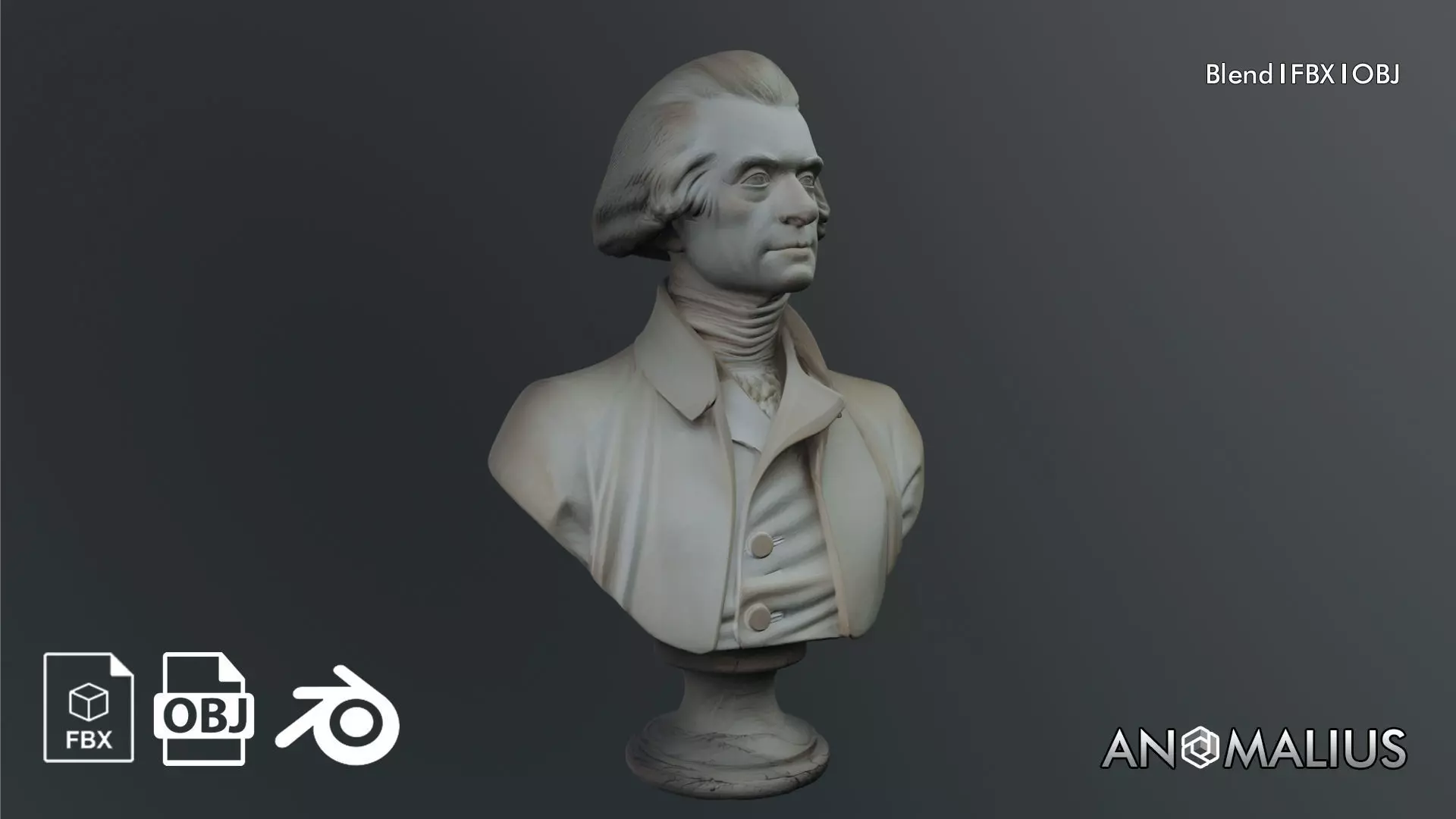 Thomas Jefferson 3D model