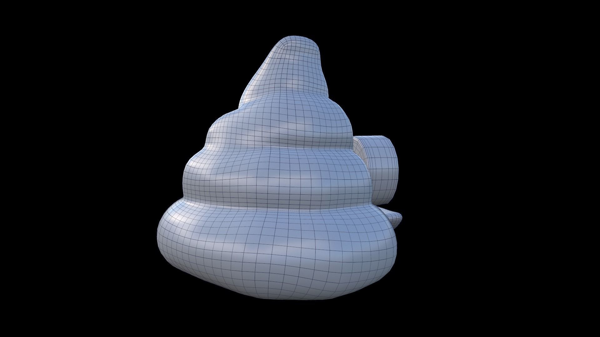 EMOJI POO Low-poly 3D model_4