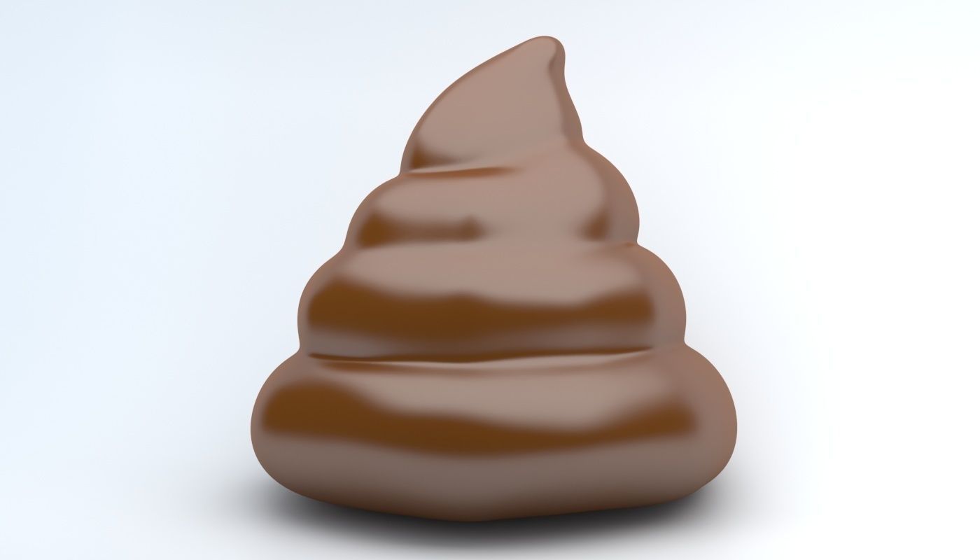 EMOJI POO Low-poly 3D model_3