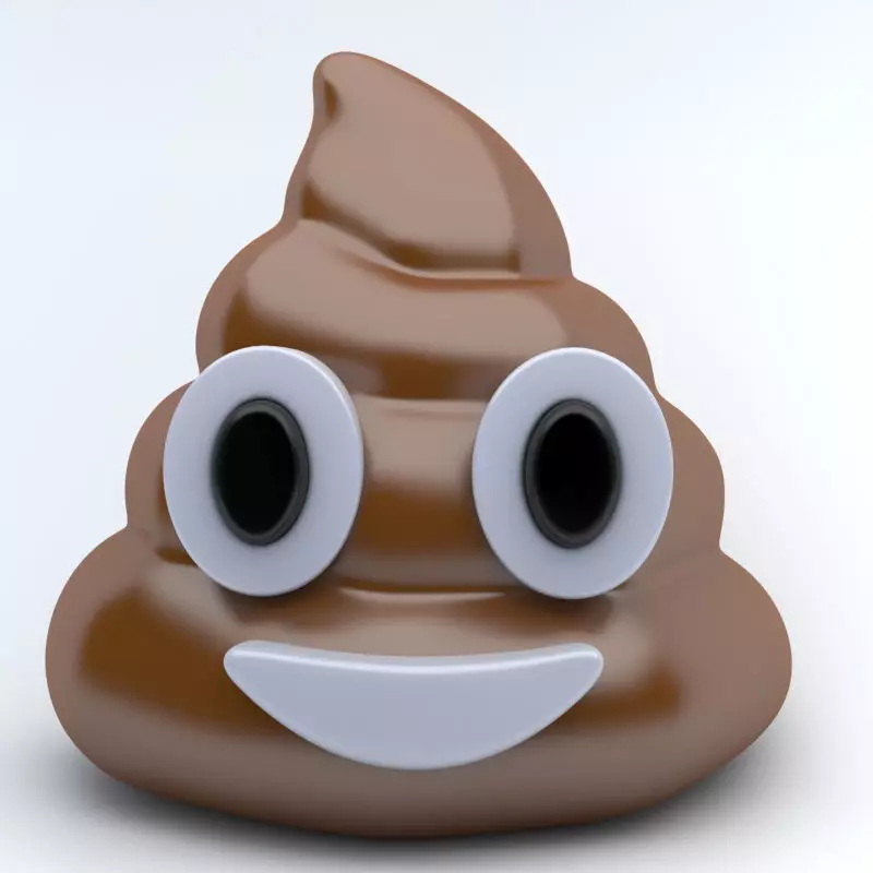 EMOJI POO Low-poly 3D model_0