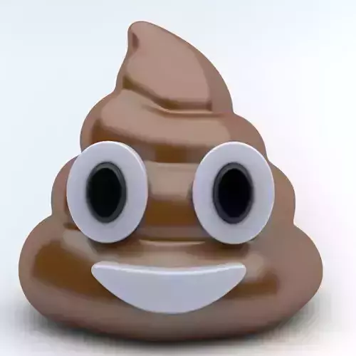 EMOJI POO Low-poly 3D model