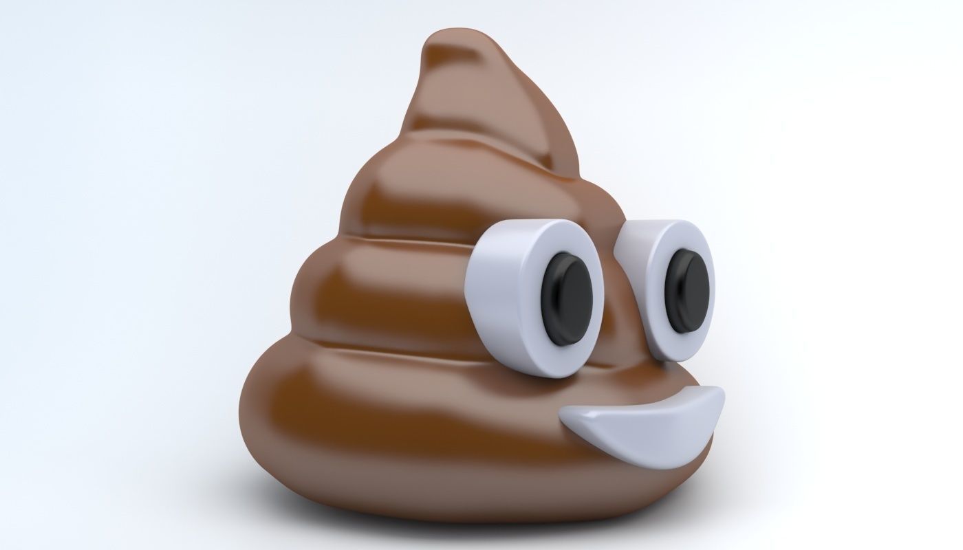 EMOJI POO Low-poly 3D model_2