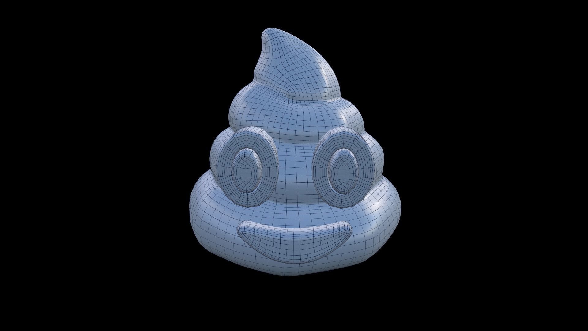 EMOJI POO Low-poly 3D model_5