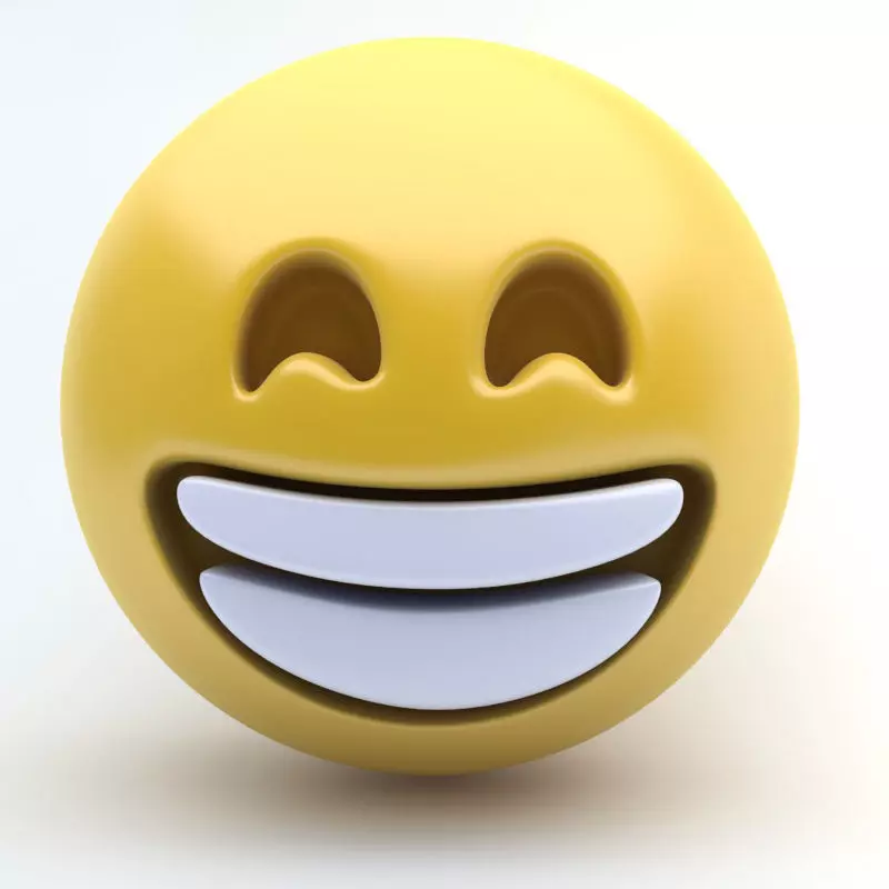 EMOJI VERY HAPPY Low-poly 3D model