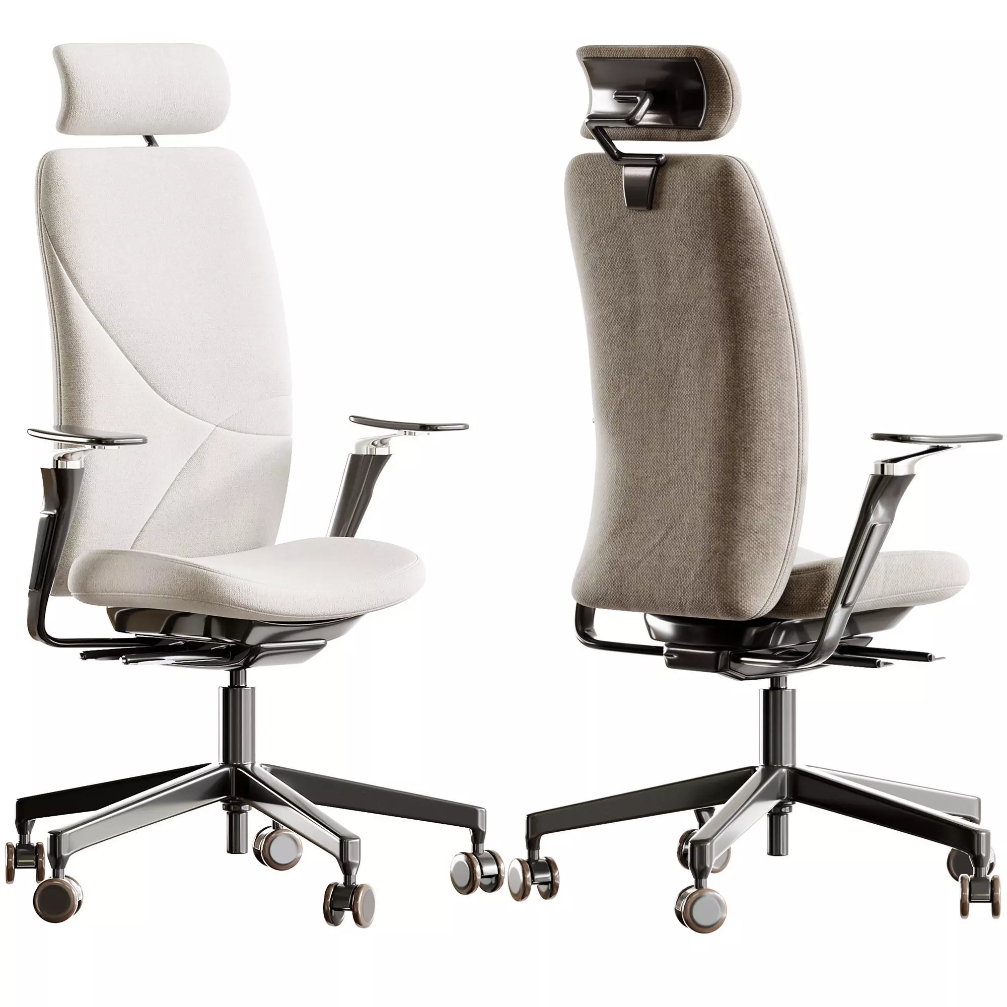 Kapella X Office Chair By Kinnarps Low-poly 3D model
