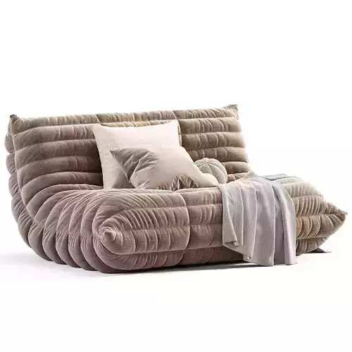 Togo Sofa By Michel Ducaroy For Ligne Roset 1973 Low-poly 3D model 3