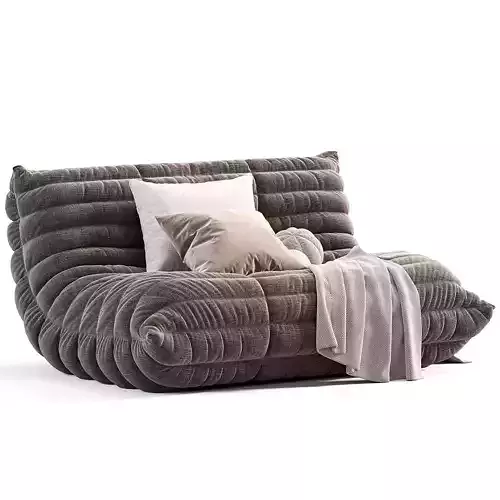 Togo Sofa By Michel Ducaroy For Ligne Roset 1973 Low-poly 3D model 5