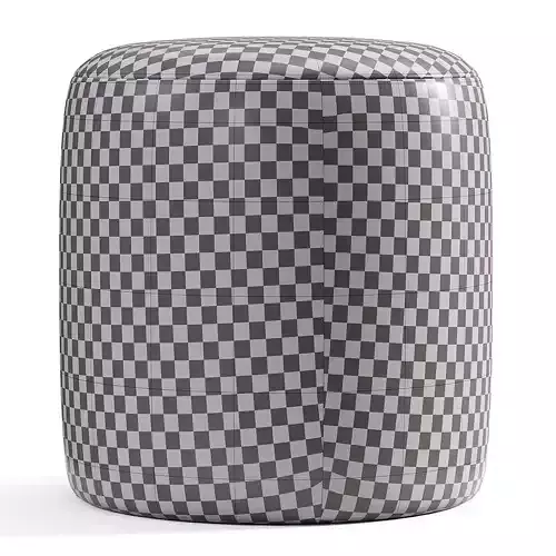Orlando Upholstered Ottoman By Allmodern Low-poly 3D model 7