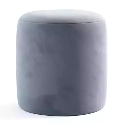 Orlando Upholstered Ottoman By Allmodern Low-poly 3D model 6