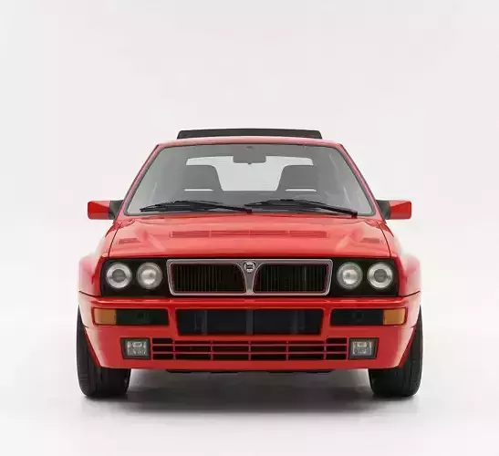 Lancia Delta HF Integrale Evoluzione Low-poly 3D model 3