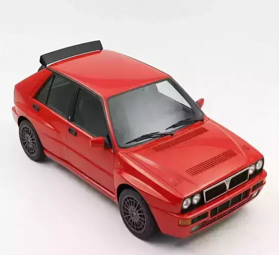 Lancia Delta HF Integrale Evoluzione Low-poly 3D model 5