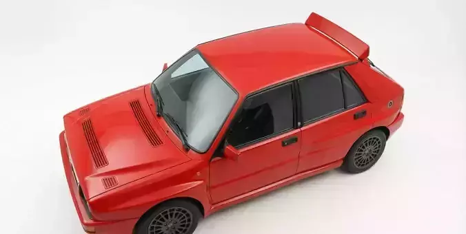 Lancia Delta HF Integrale Evoluzione Low-poly 3D model 4