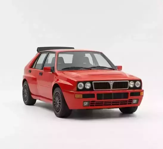 Lancia Delta HF Integrale Evoluzione Low-poly 3D model