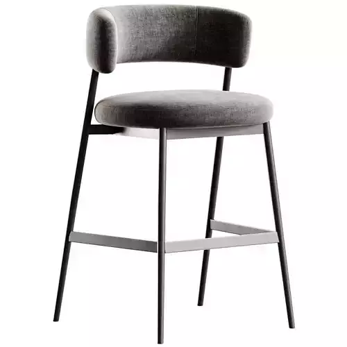 Bar Stool Folsom By Eichholtz Low-poly 3D model 4
