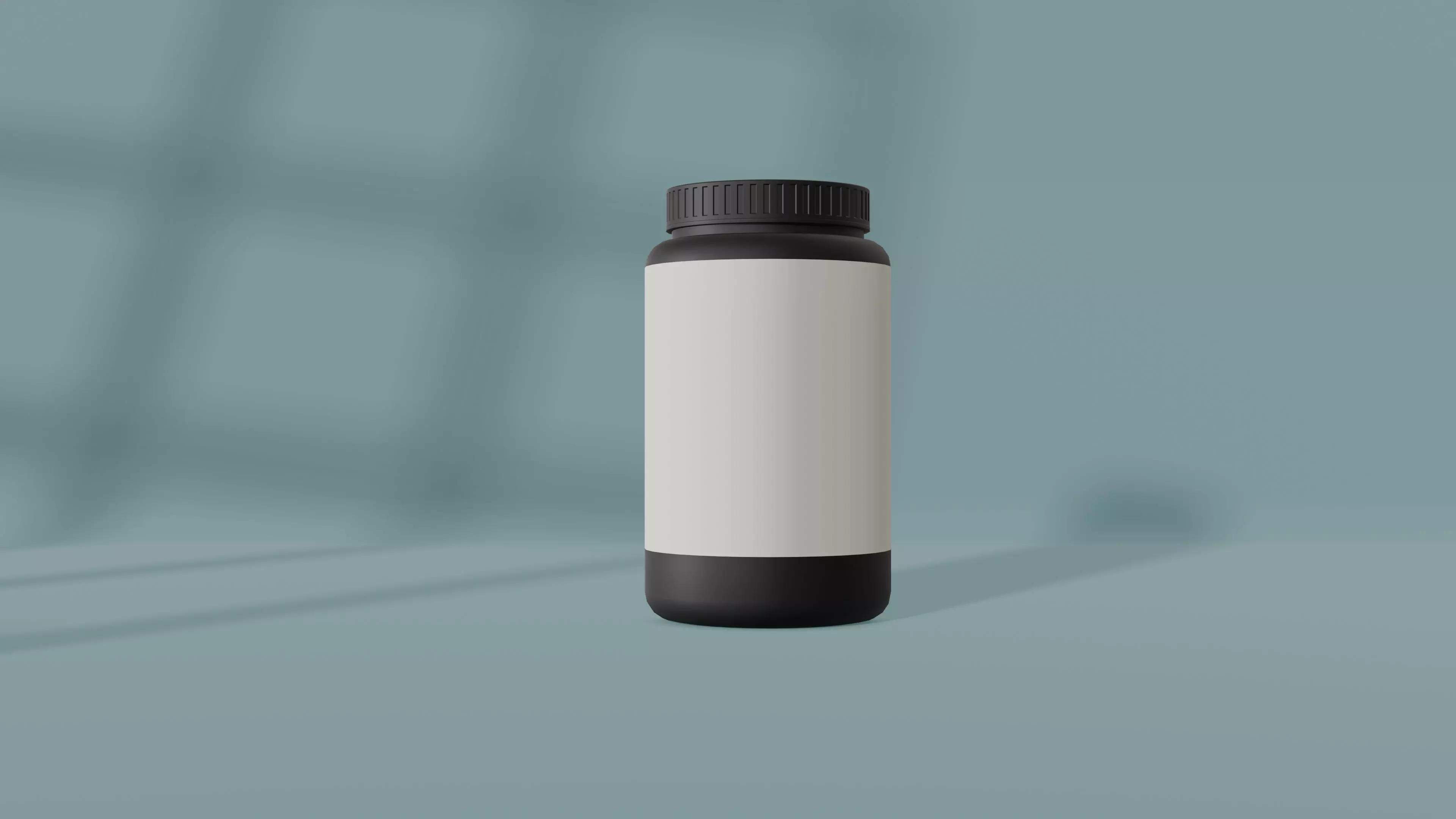 Supplement Bottle Mockup 3D Model Low-poly 3D model