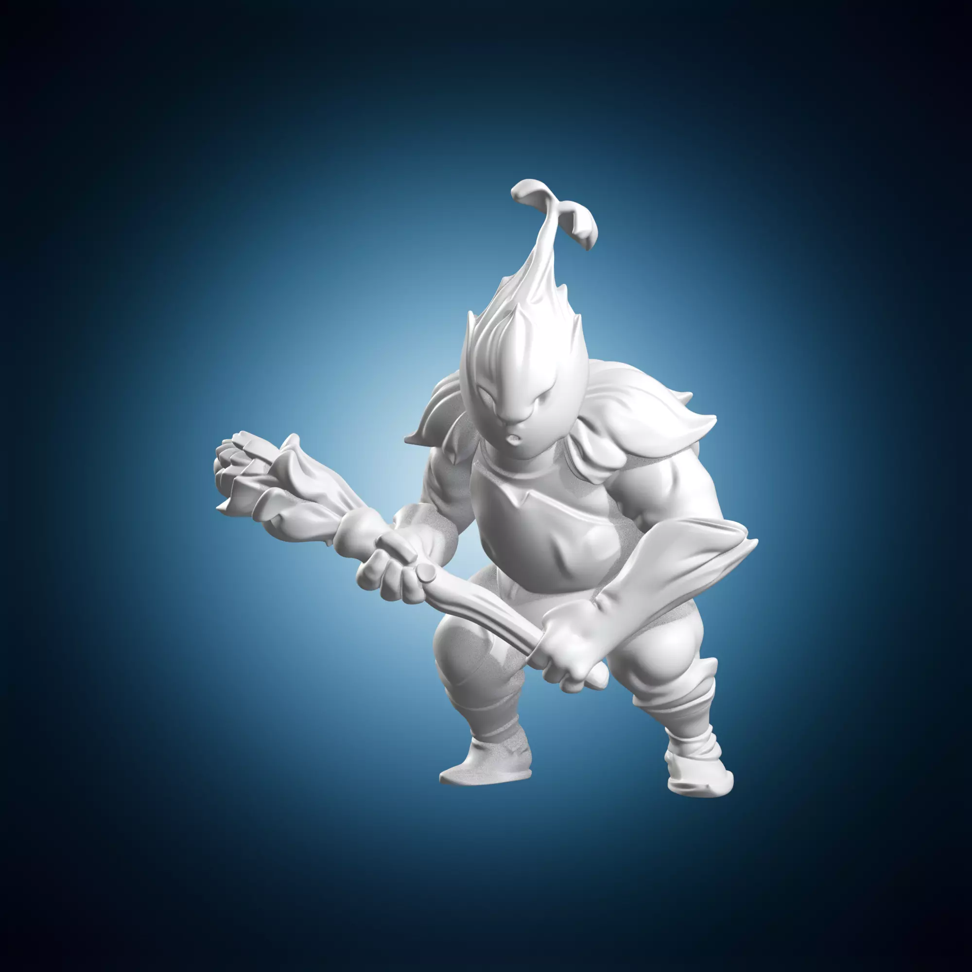 Heroic Orphan Fantasy Character Miniature 3D print model