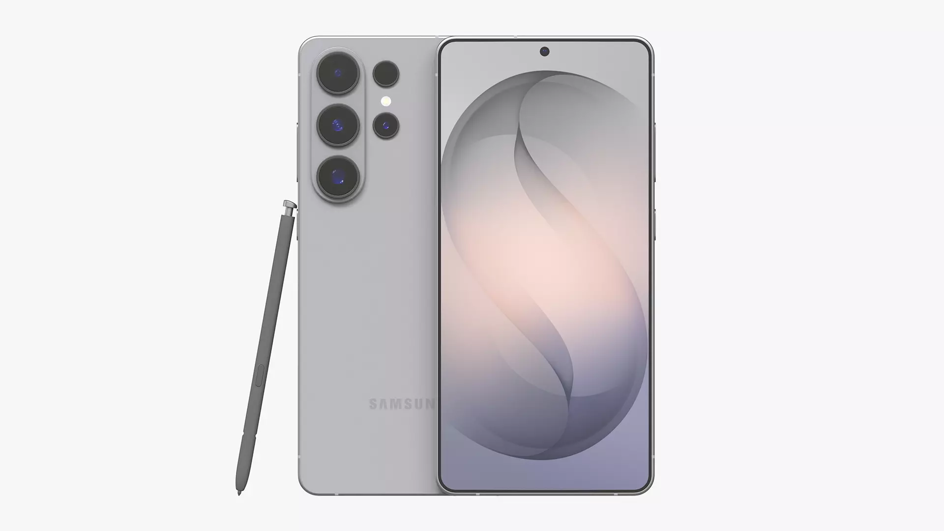 Samsung Galaxy S26 Ultra Silver Shadow 3D model