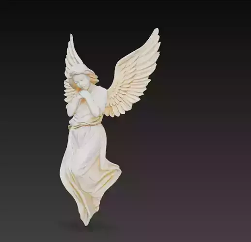 Sleeping Angel Statue Sculpture 3D Model