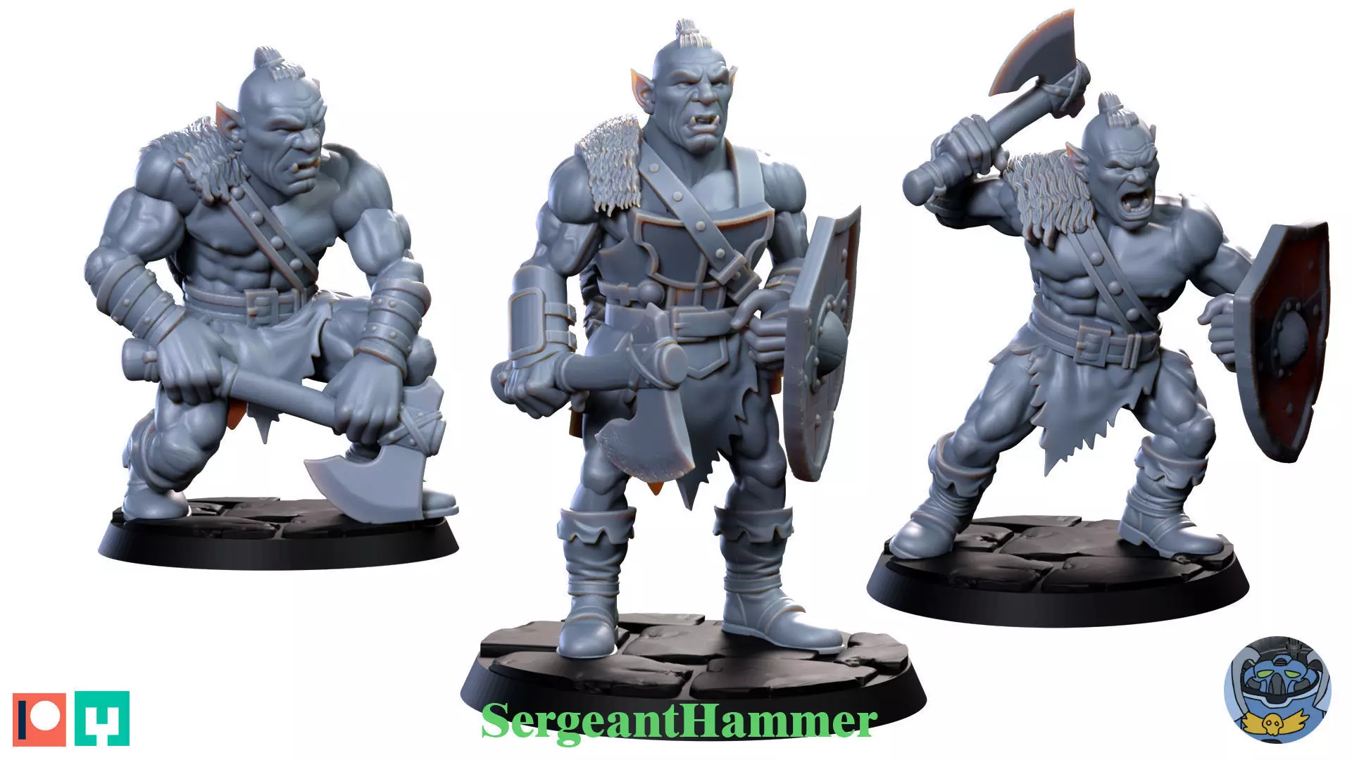 Orc Warrior 3D print model