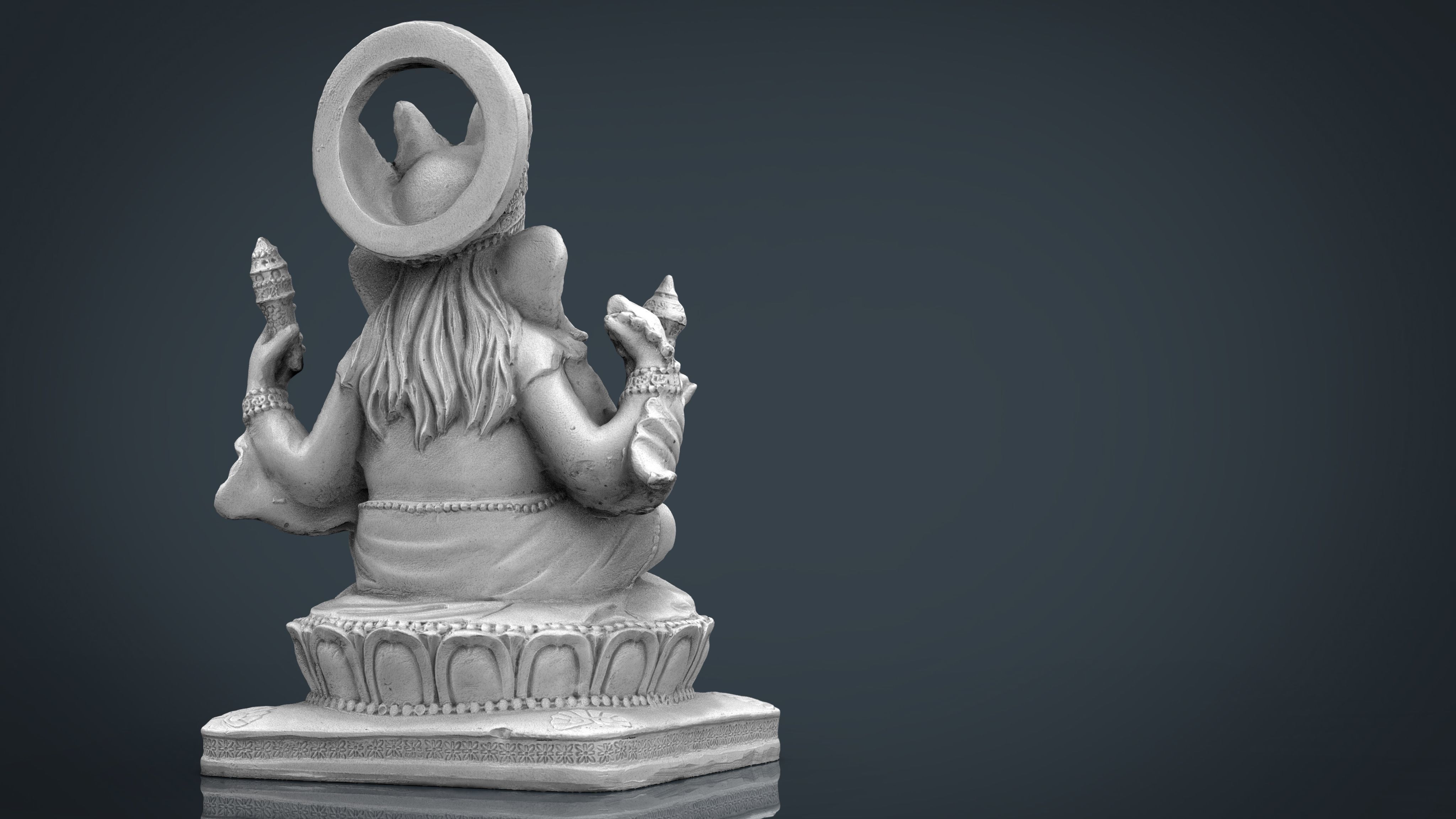 Ganesh Elephant Low-poly 3D model_13
