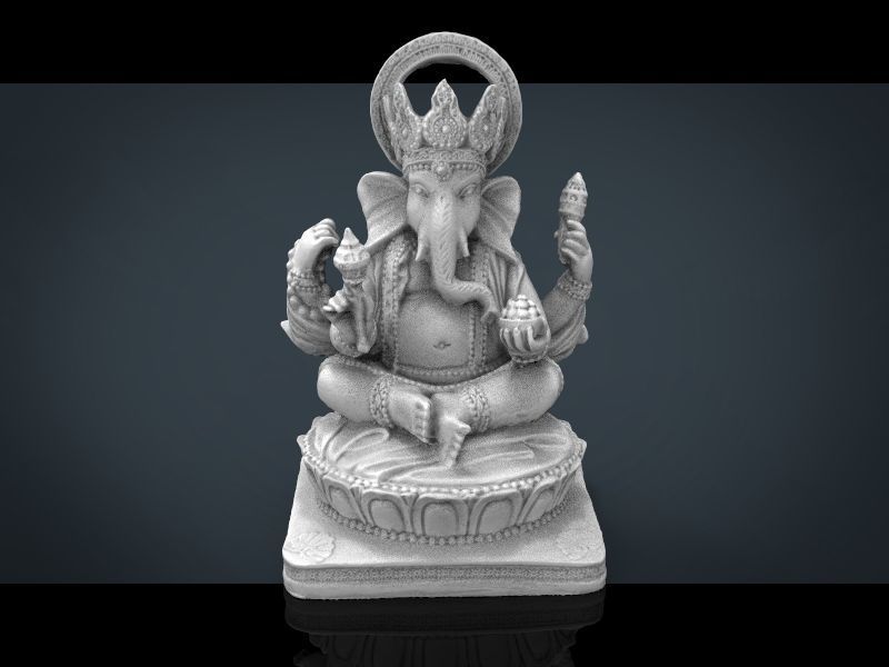 Ganesh Elephant Low-poly 3D model_21