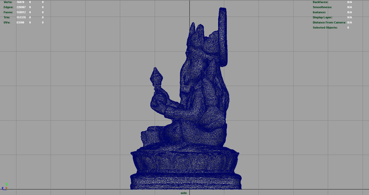 Ganesh Elephant Low-poly 3D model_14