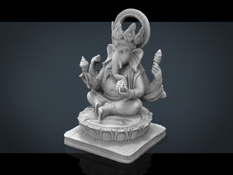 Ganesh Elephant Low-poly 3D model_24