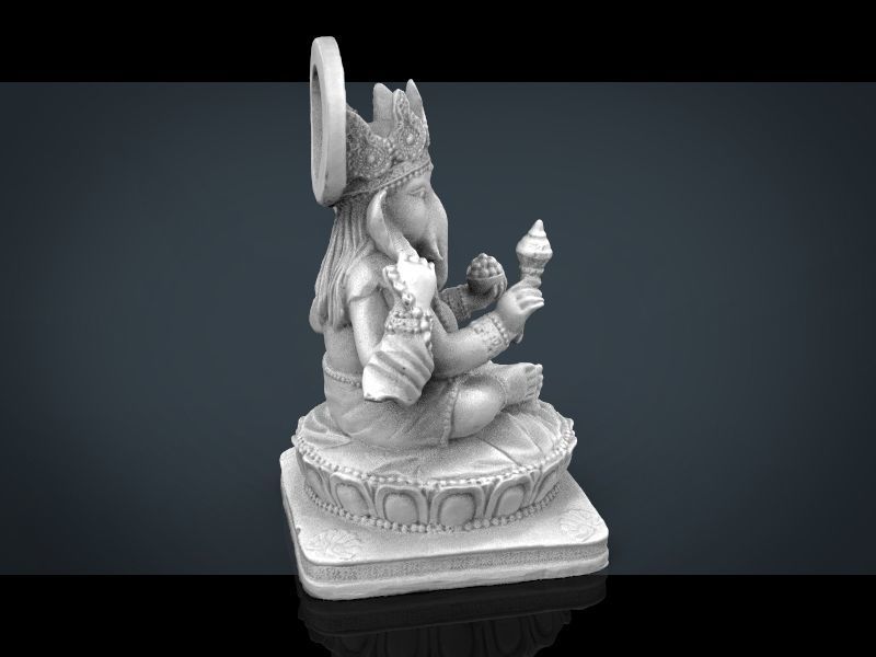 Ganesh Elephant Low-poly 3D model_18