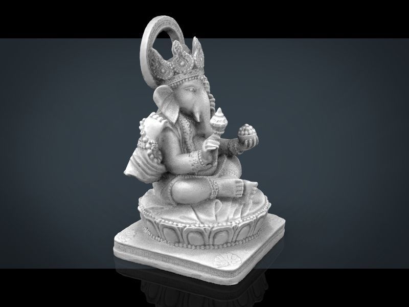 Ganesh Elephant Low-poly 3D model_20
