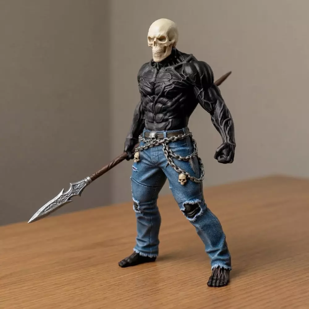 Skull Warrior Detailed 3D Printable Sculpture 3D print model