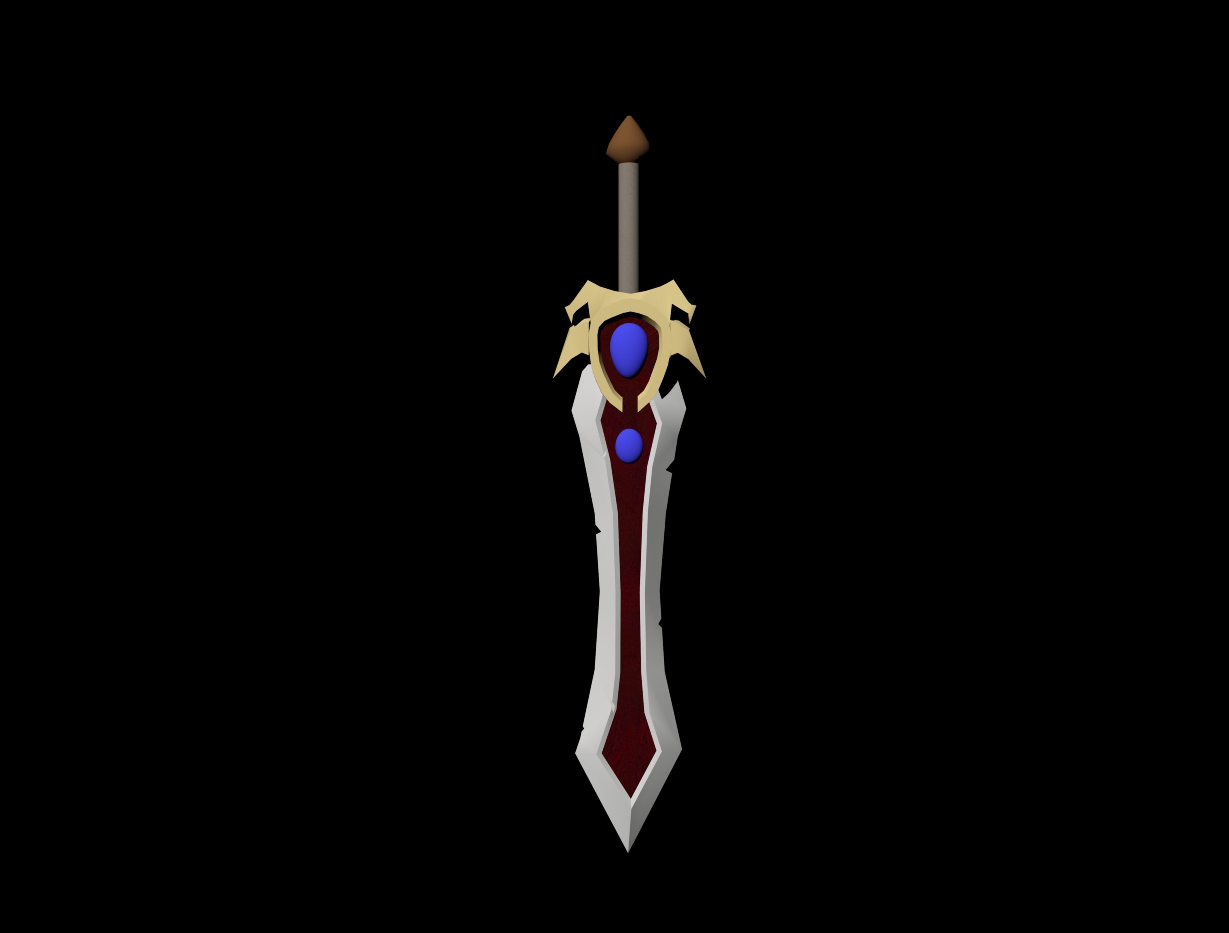 Garen Sword- league Of Legends Low-poly 3D model_3