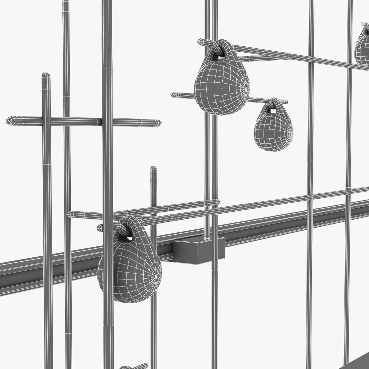 Hubbardton forge spring led pendant 3D model_4