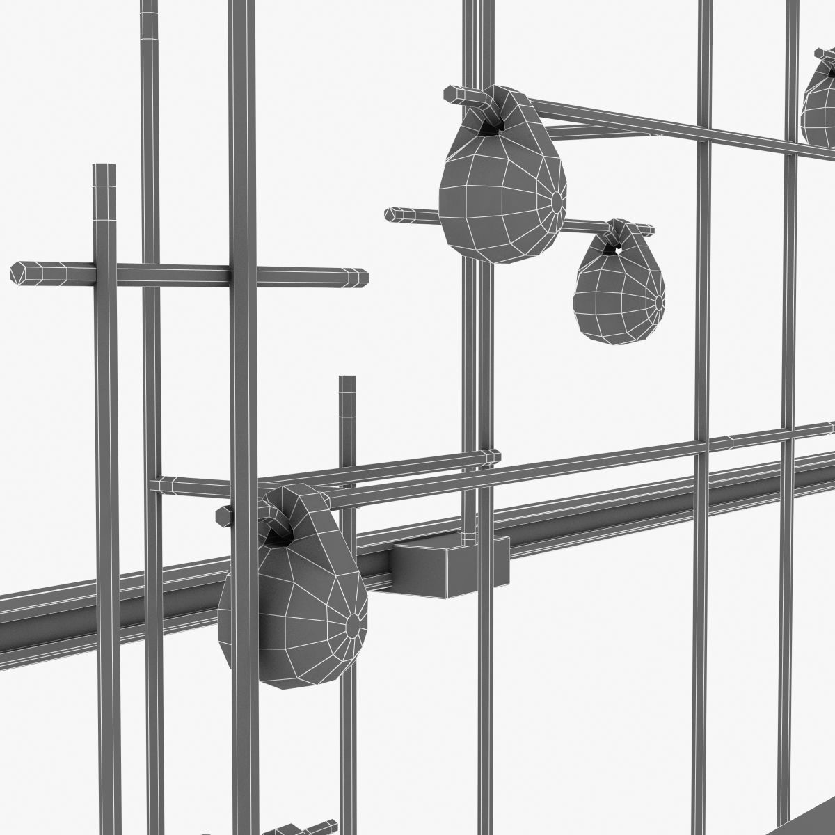 Hubbardton forge spring led pendant 3D model_2