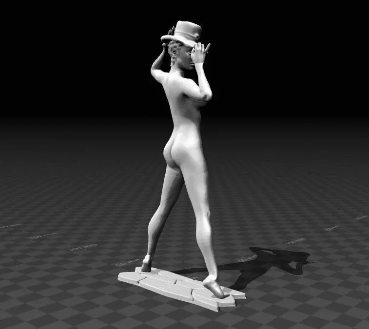 Free dance 3D print model