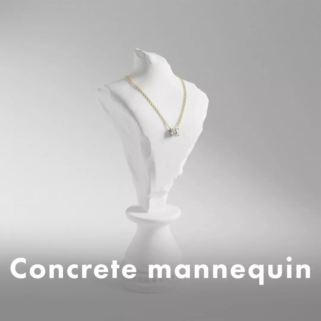 Roman Style Concrete female neck Mannequin 3D print model