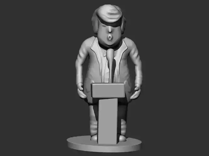 Trump statue of president donald
