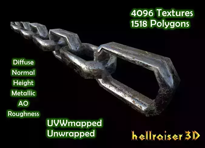 Chain - PBR - Dirty Textured