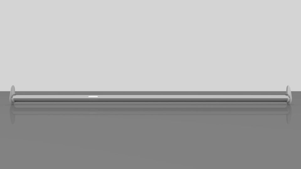 Wardrobe Hanger Bar Free low-poly 3D model_2