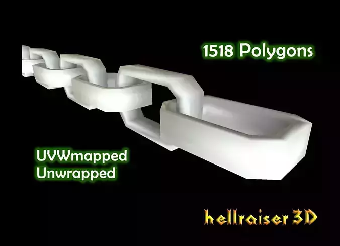 Chain Low-poly 3D model
