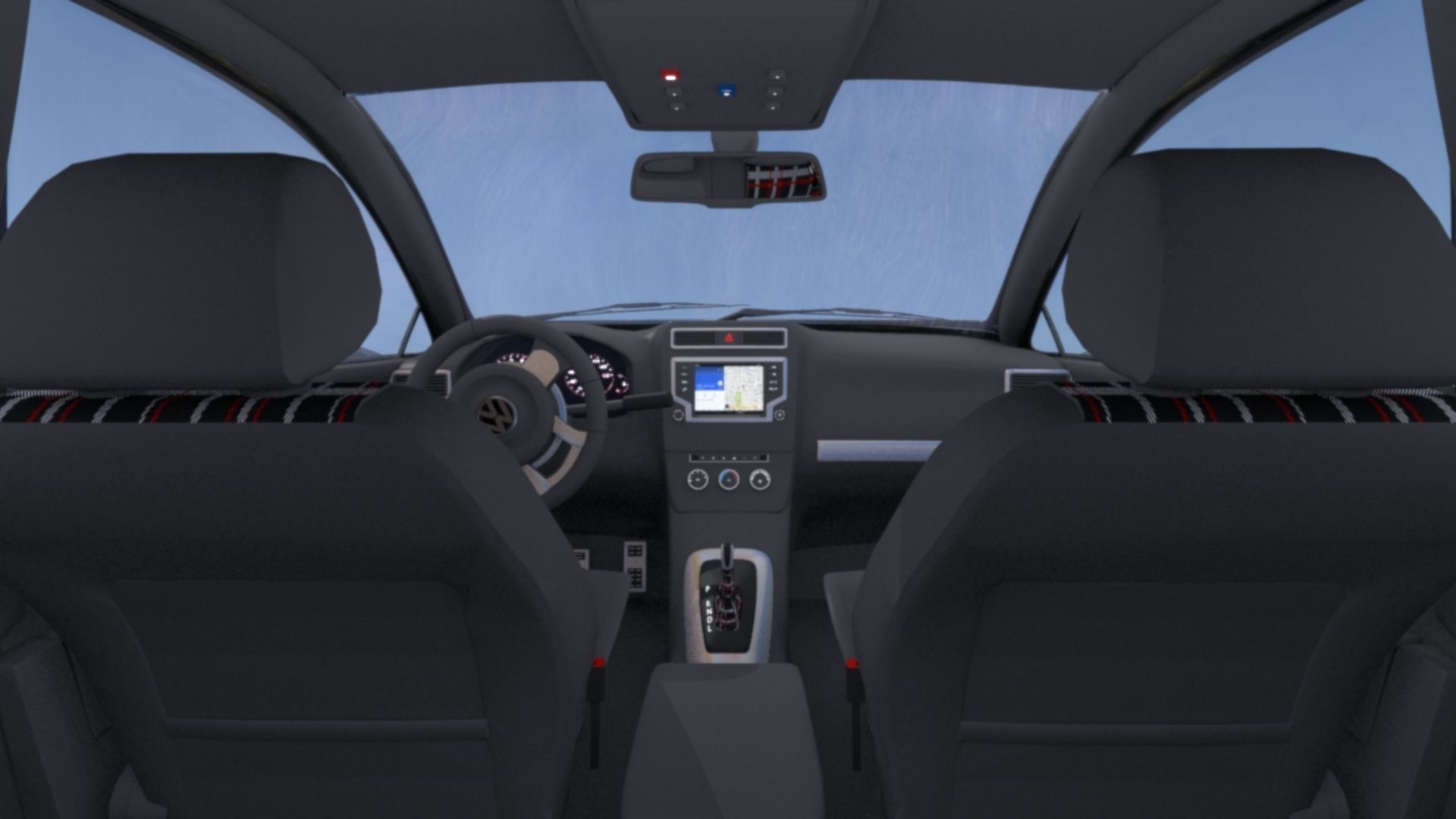 2016 Volkswagon GOLF GTI BLACK 3D model_11