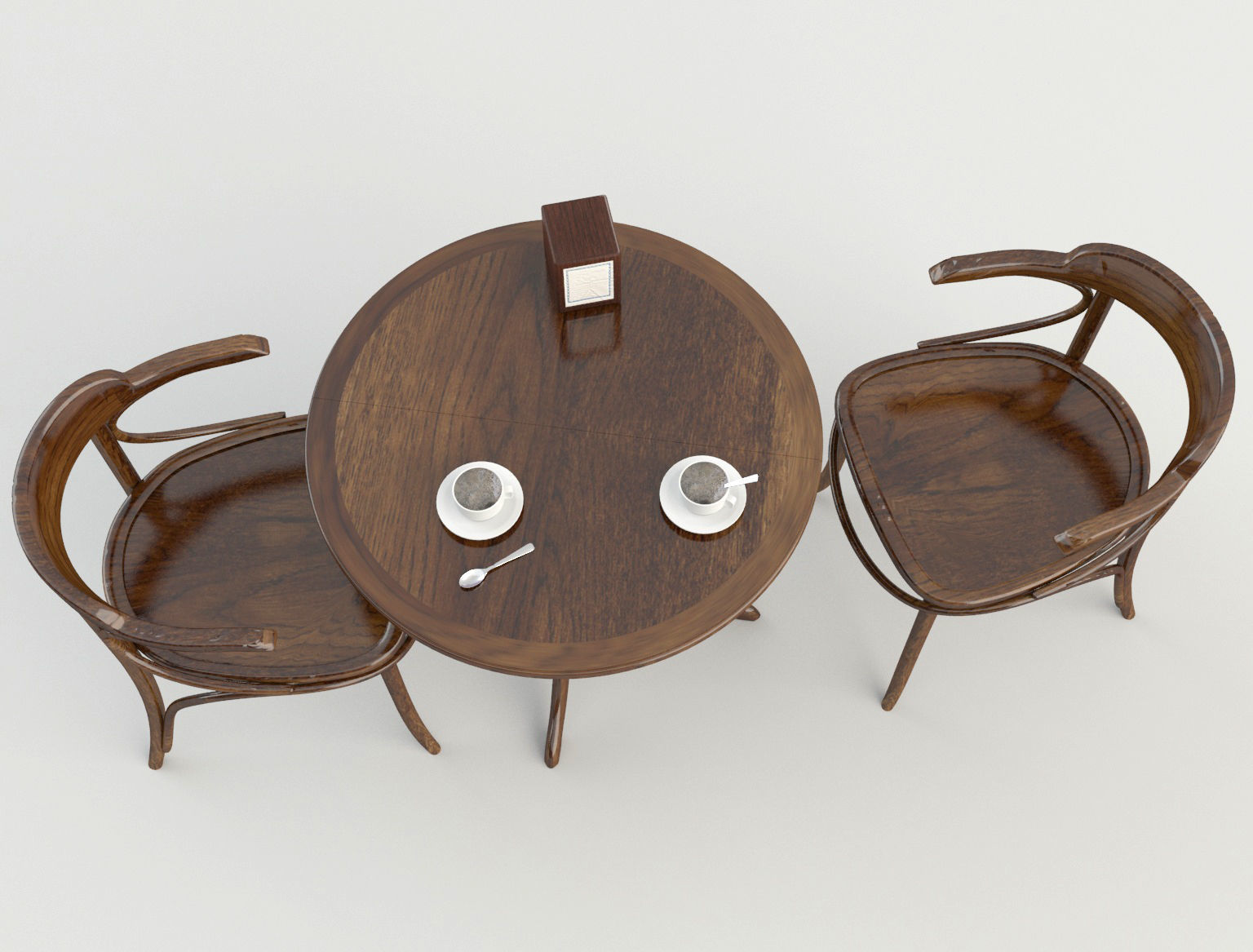 Table Chairs - Tavern Bar 2 3D model_2