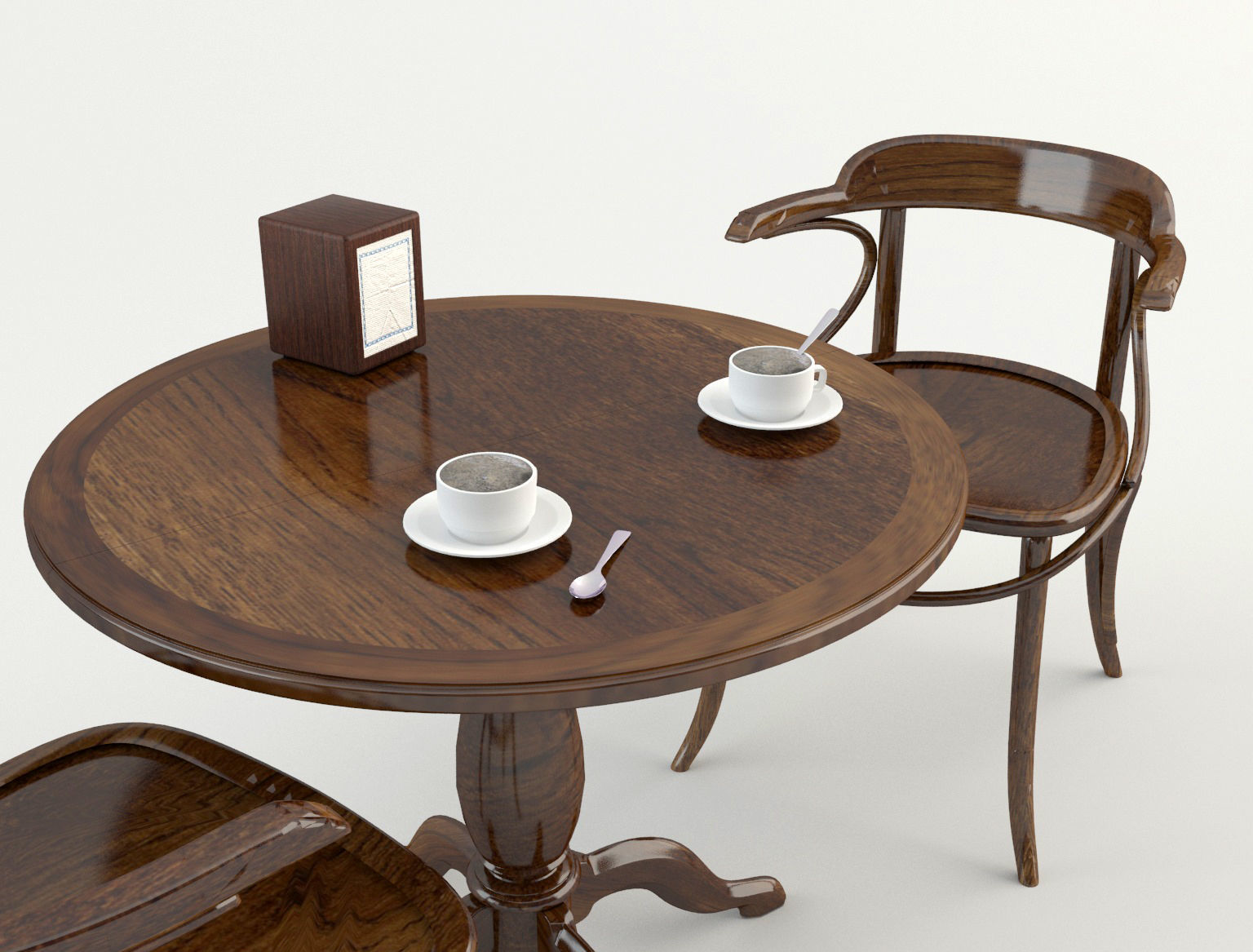 Table Chairs - Tavern Bar 2 3D model_1