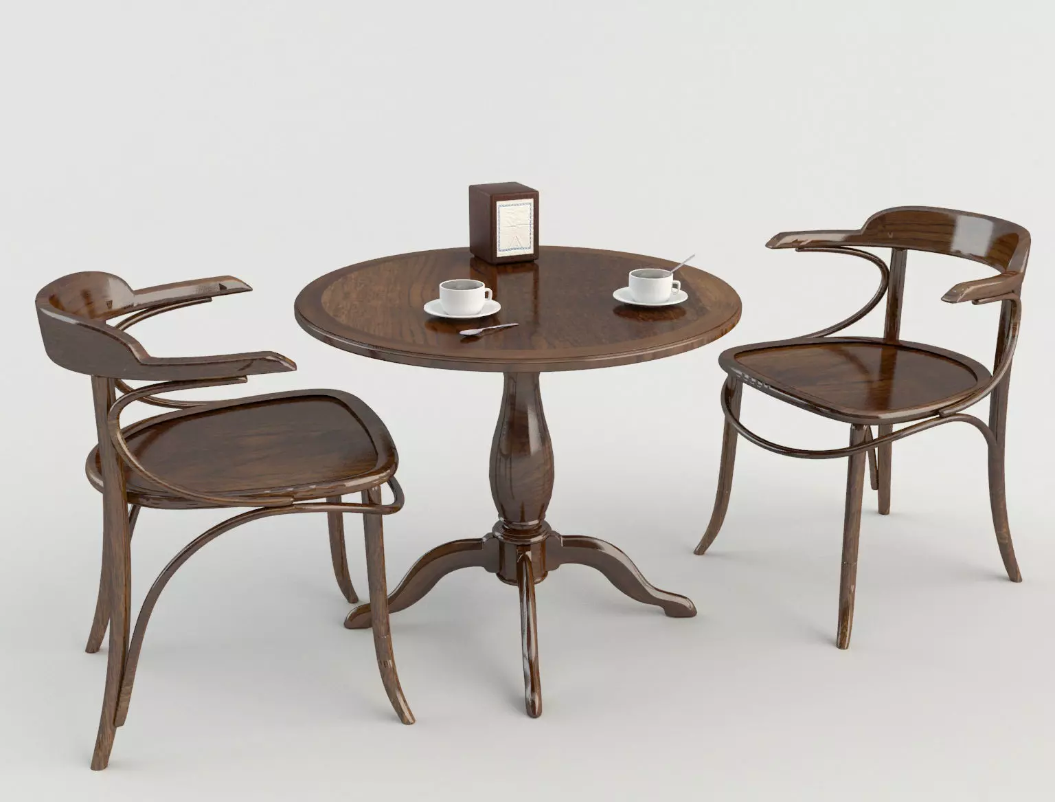 Table Chairs - Tavern Bar 2 3D model_0