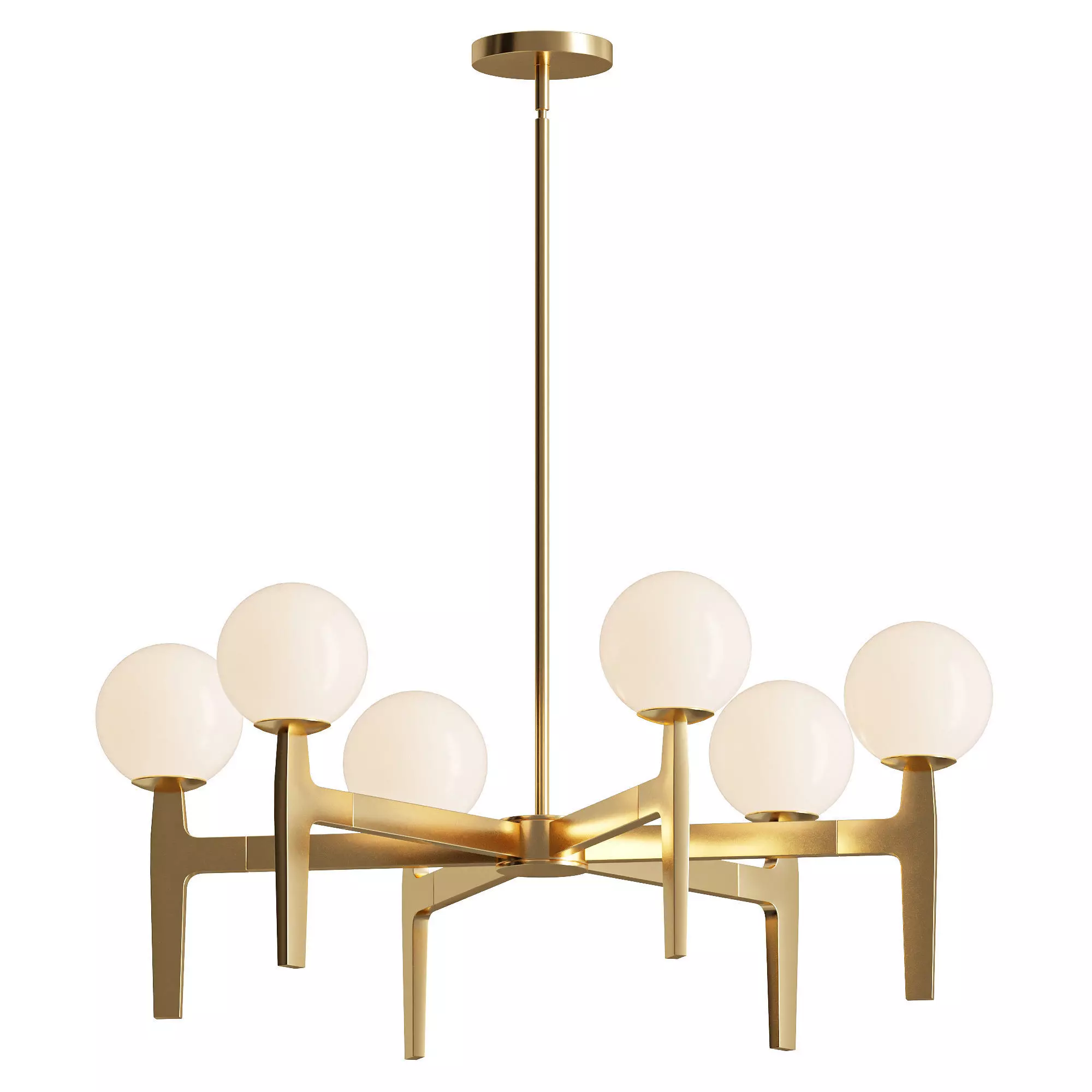 Matteo Scriben LED Pendant 6 heads 3D model