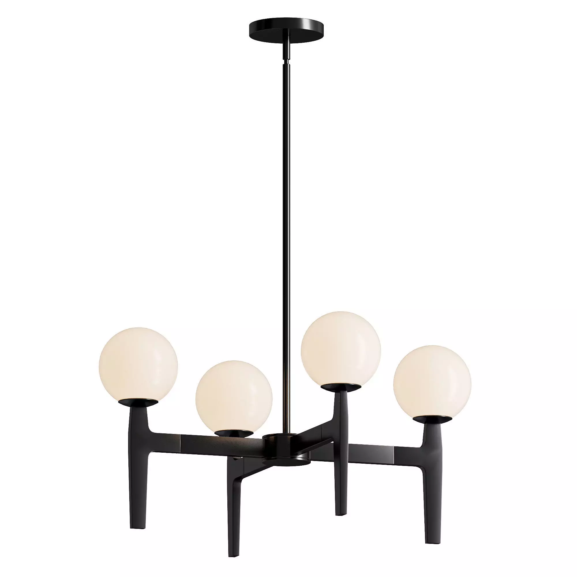 Matteo Scriben LED Pendant 4 heads 3D model