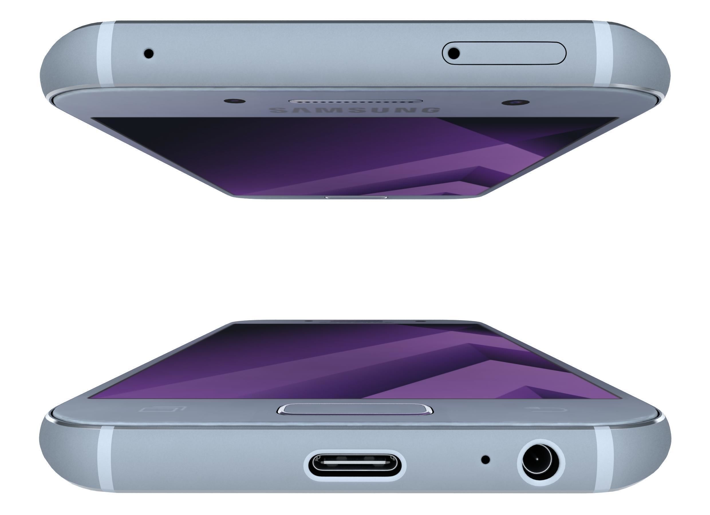 Samsung Galaxy A3 2017 All Colors 3D model_11