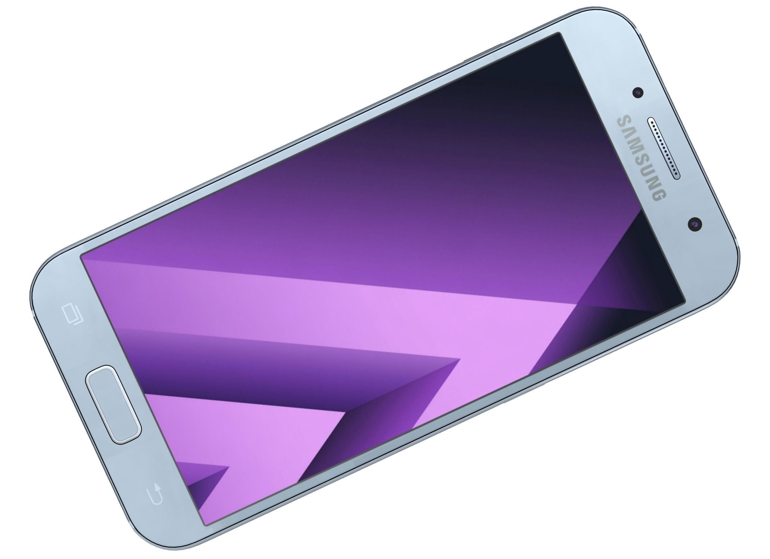 Samsung Galaxy A3 2017 All Colors 3D model_16